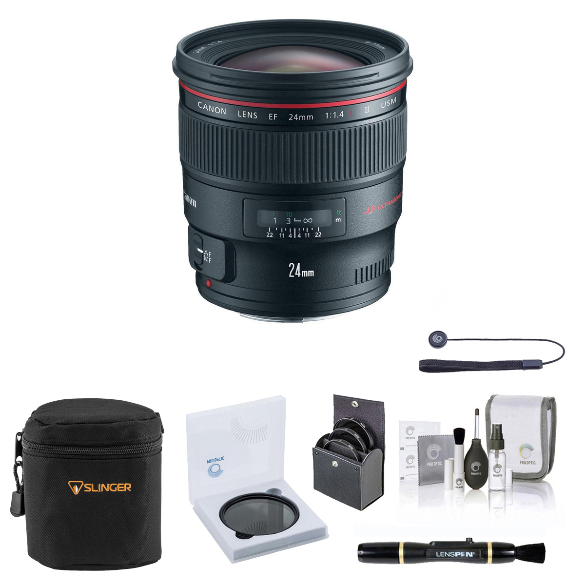 

Canon EF 24mm f/1.4L II USM Lens with Essentials Kit