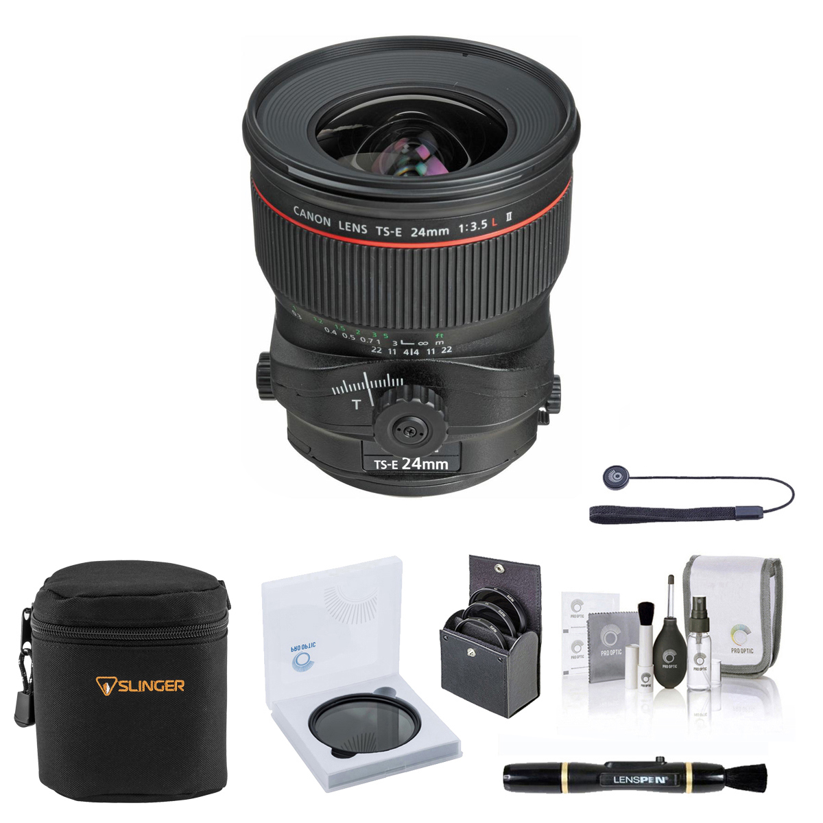 

Canon TS-E 24mm f/3.5L II Tilt-Shift Lens with Essentials Kit