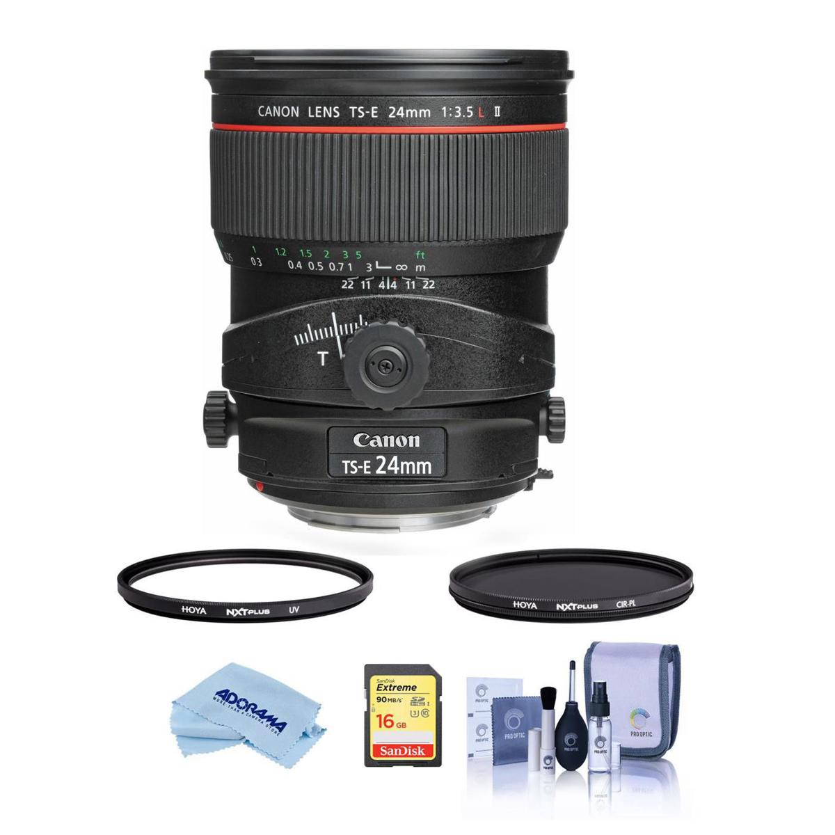 

Canon TS-E 24mm f/3.5L II Tilt-Shift Lens with Filter Kit