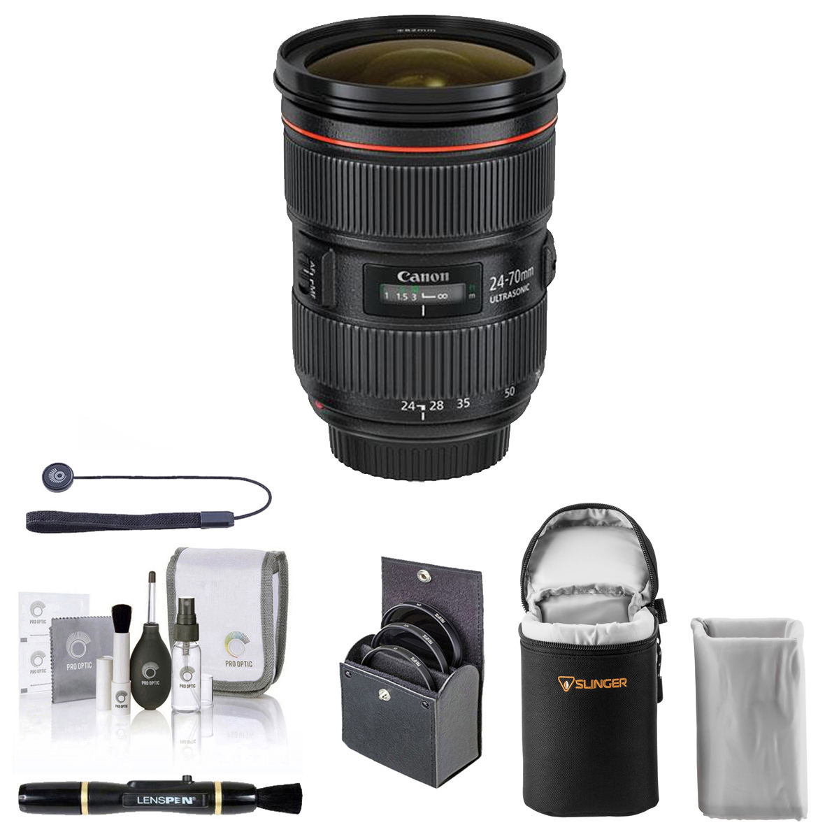 

Canon EF 24-70mm f/2.8L II USM Lens with Essential Accessories Kit