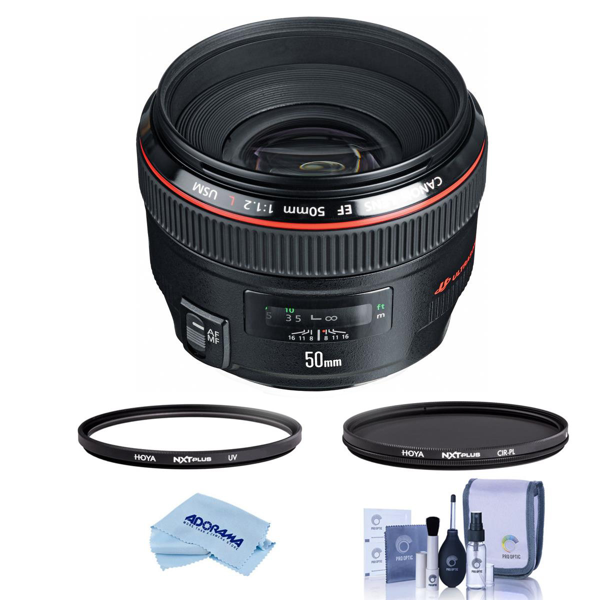 

Canon EF 50mm f/1.2L USM Lens with Filter Kit