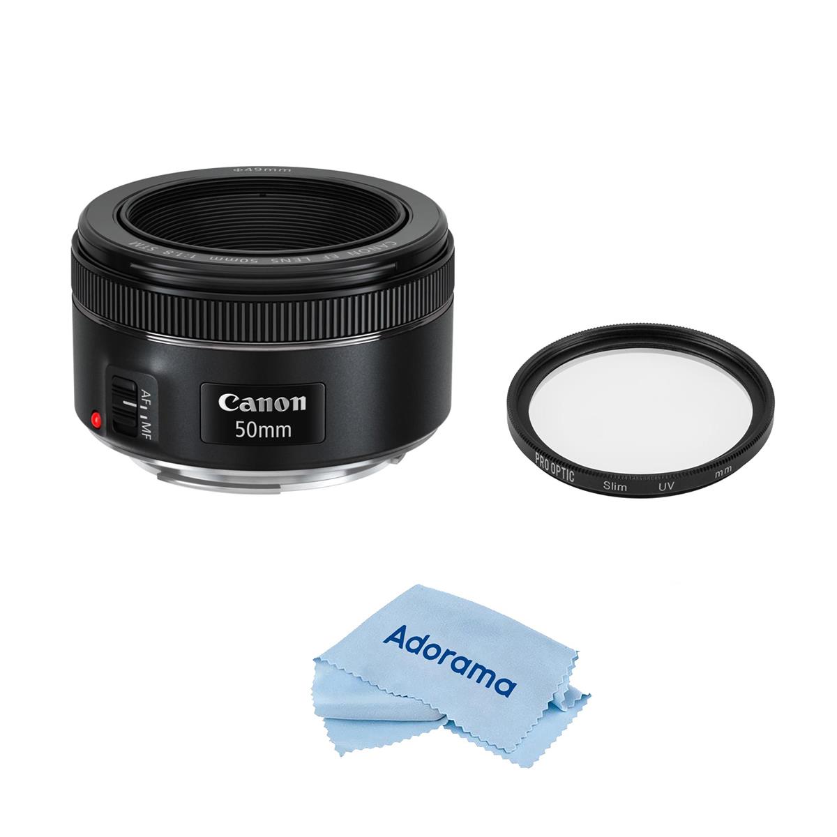 

Canon EF 50mm f/1.8 STM Lens with Accessories Kit