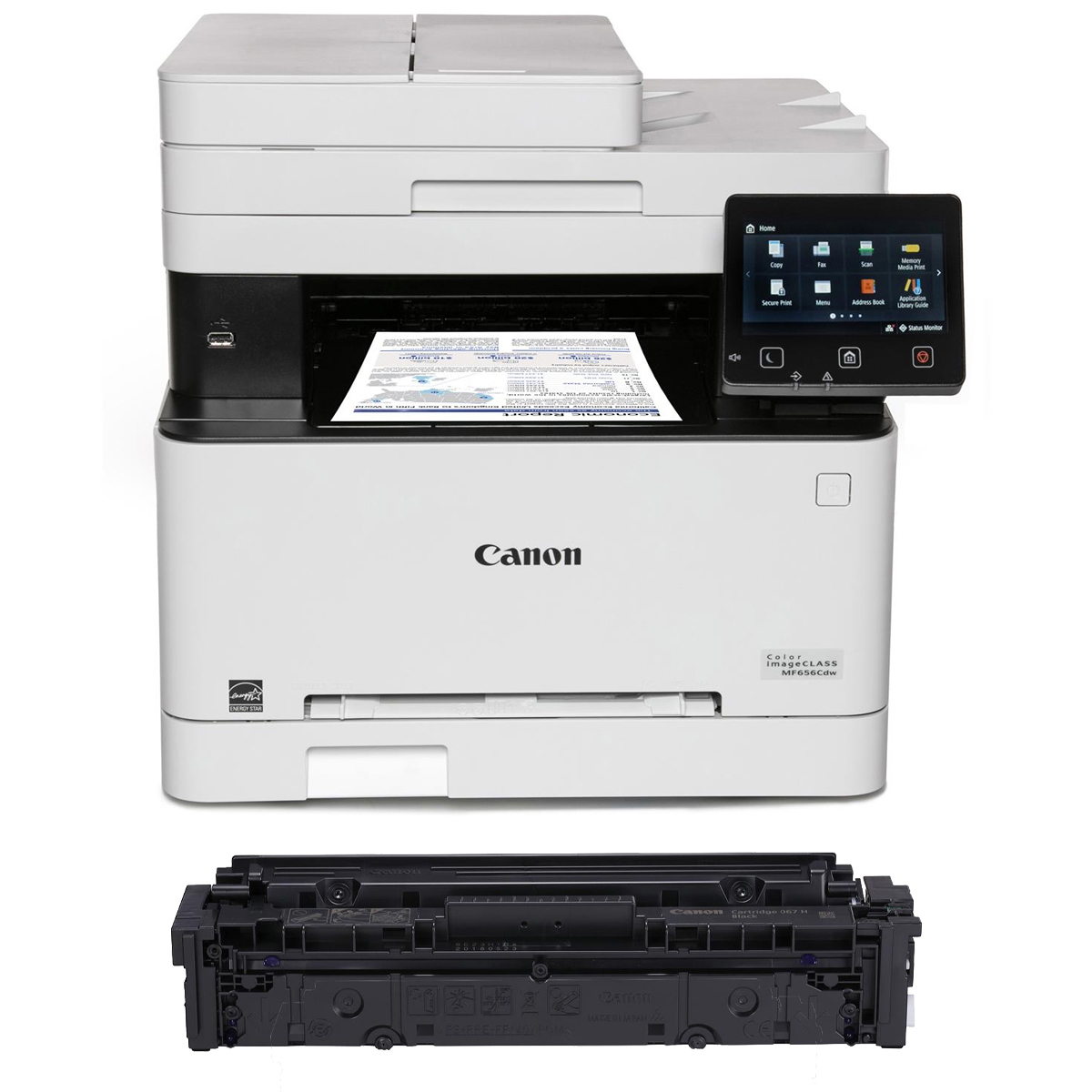 Canon Color imageCLASS MF656Cdw AIO Wireless Printer w/067 Black Toner Cartridge -  5158C002 K