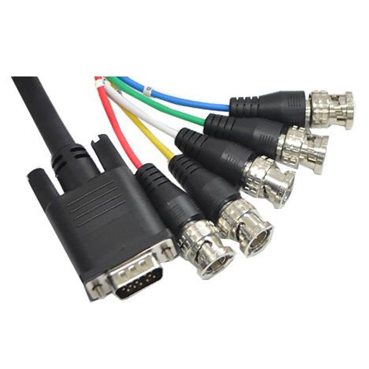 

Canare VGA Cable Assembly DsubHD15 (M) to BNC (M), 1.5m