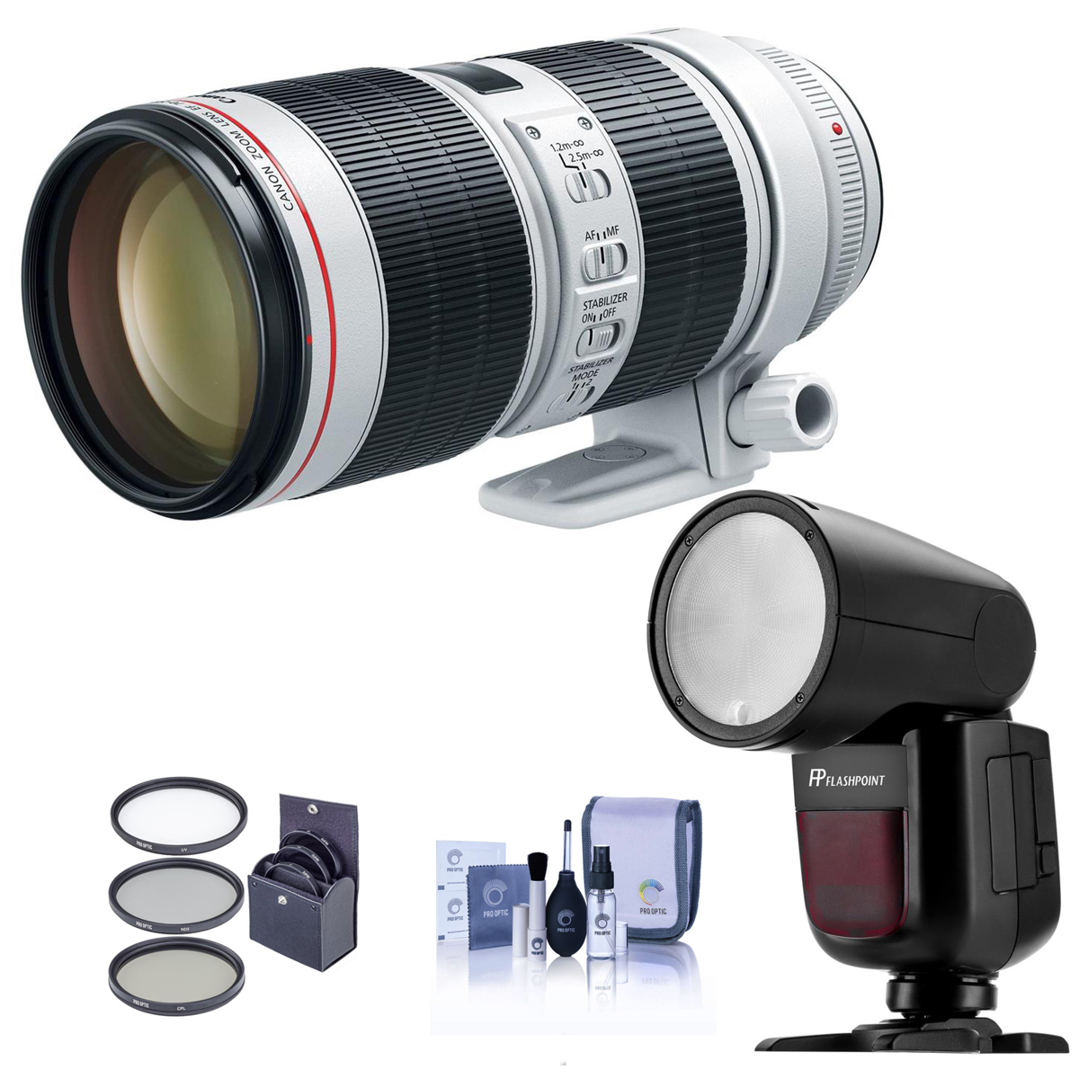 

Canon EF 70-200mm f/2.8L IS III USM Lens with Flash Bundle