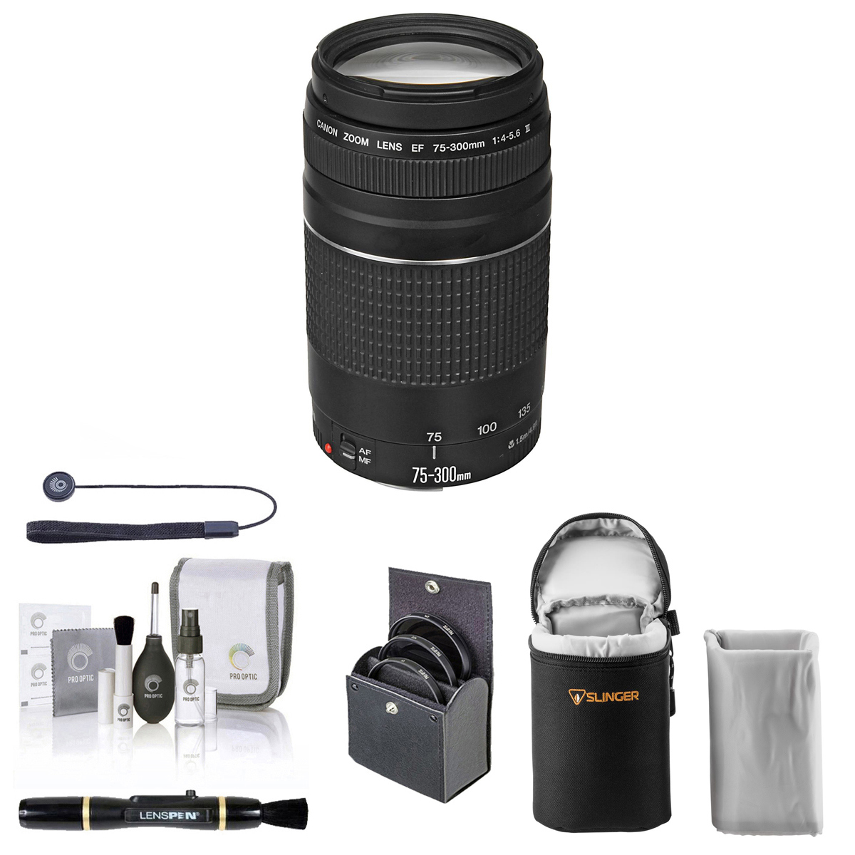 

Canon EF 75-300mm f/4-5.6 III Lens with Essentials Kit