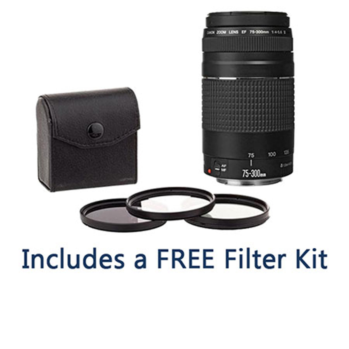 

Canon EF 75-300mm f/4-5.6 III Lens with ProOptic 58mm Filter Kit