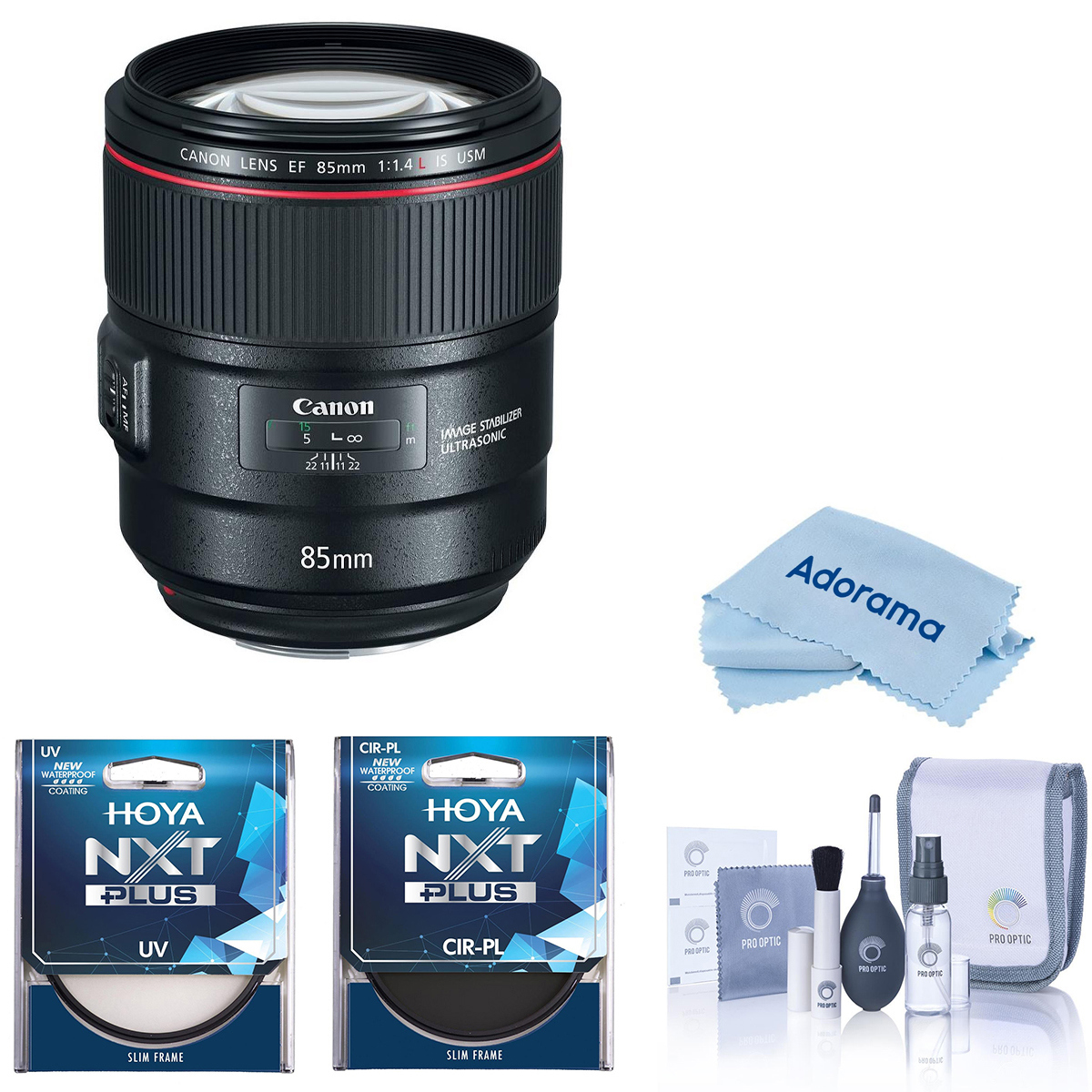 

Canon EF 85mm f/1.4L IS USM Lens with 77mm Filter Kit
