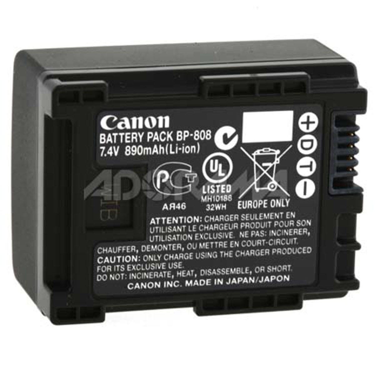 

Canon BP-808 BP-808 Lithium-Ion Battery for Camcorders