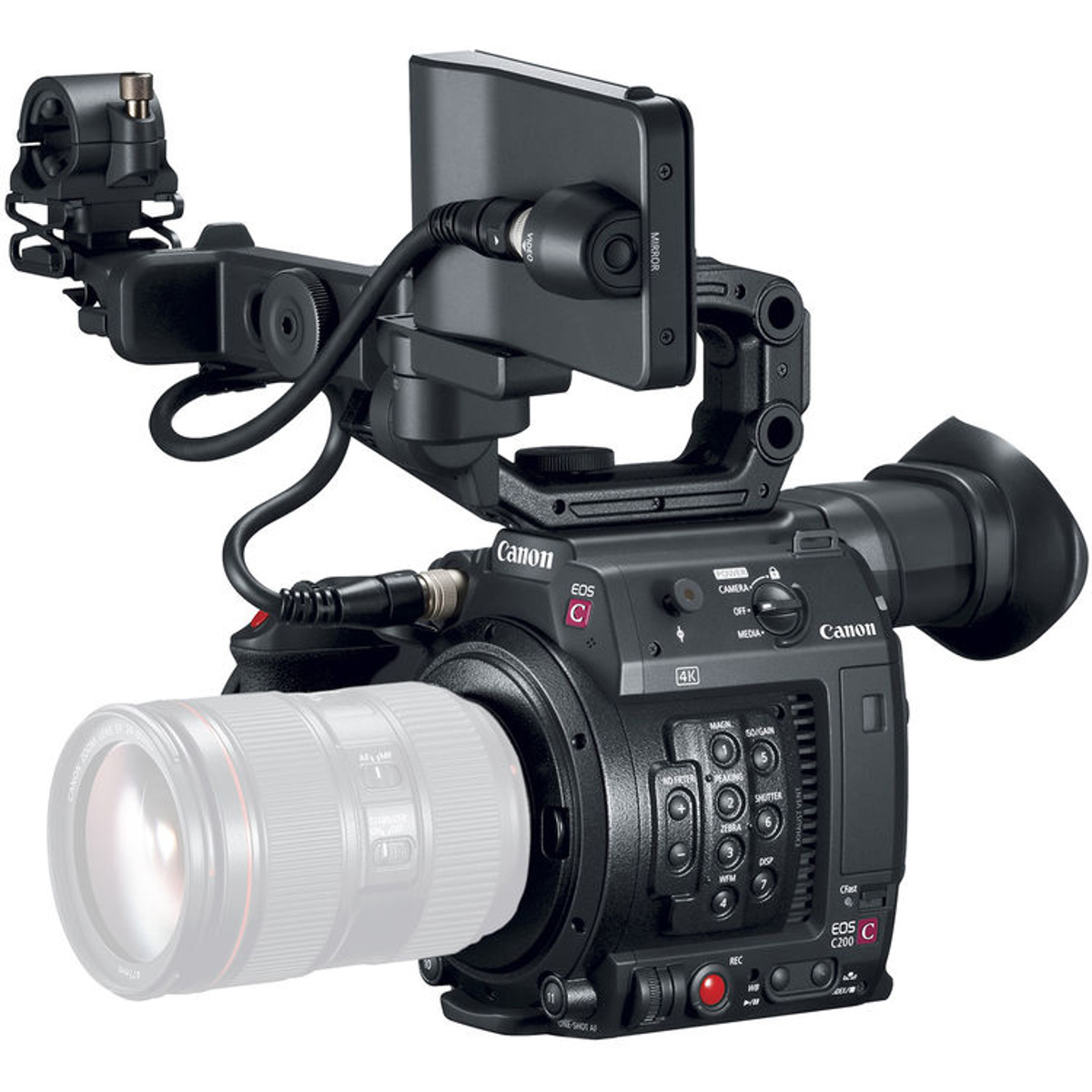 Image of Canon EOS C200 EF Cinema Camcorder Body with Touch Screen LCD