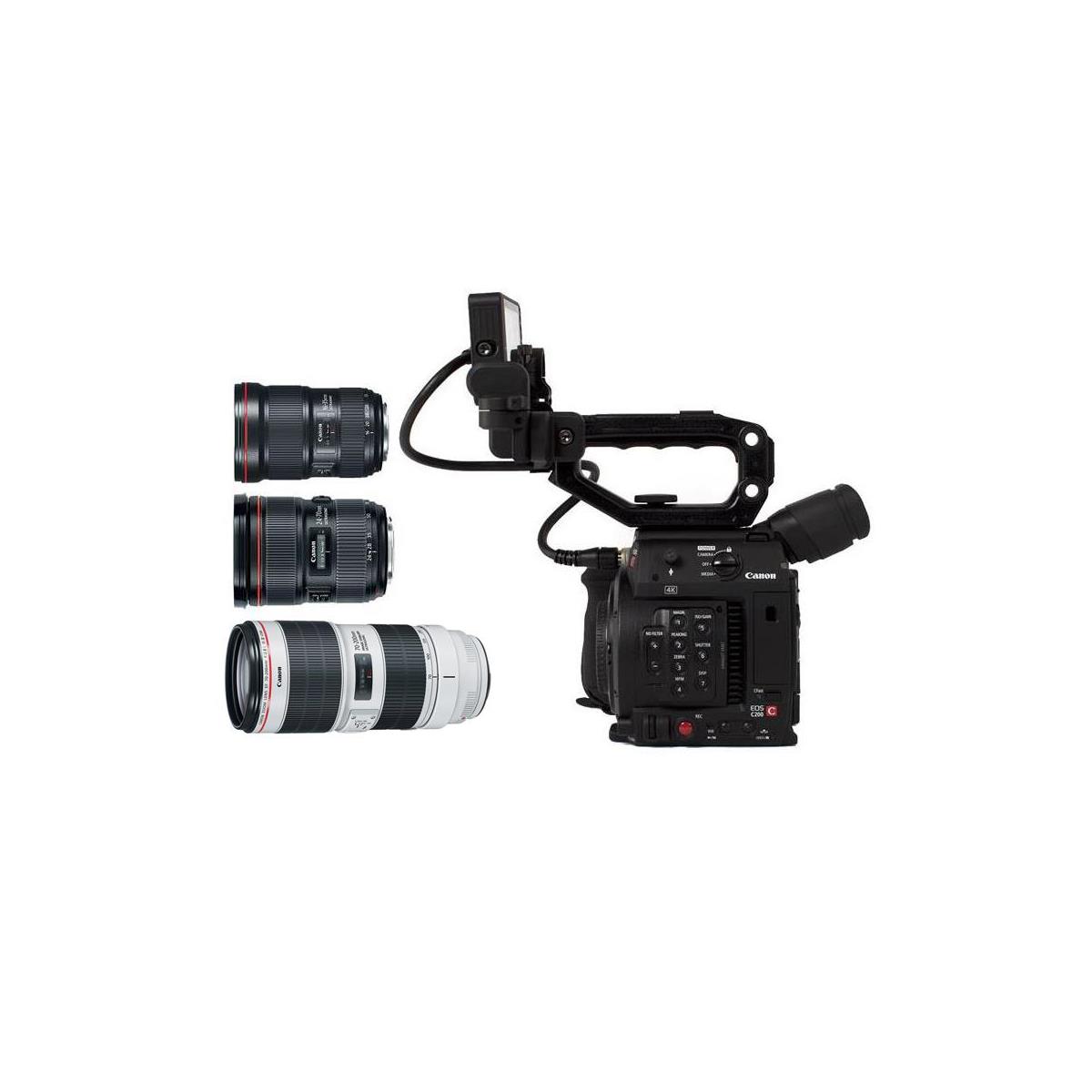 Image of Canon EOS C200 Cinema Camera with Triple Lens Kit