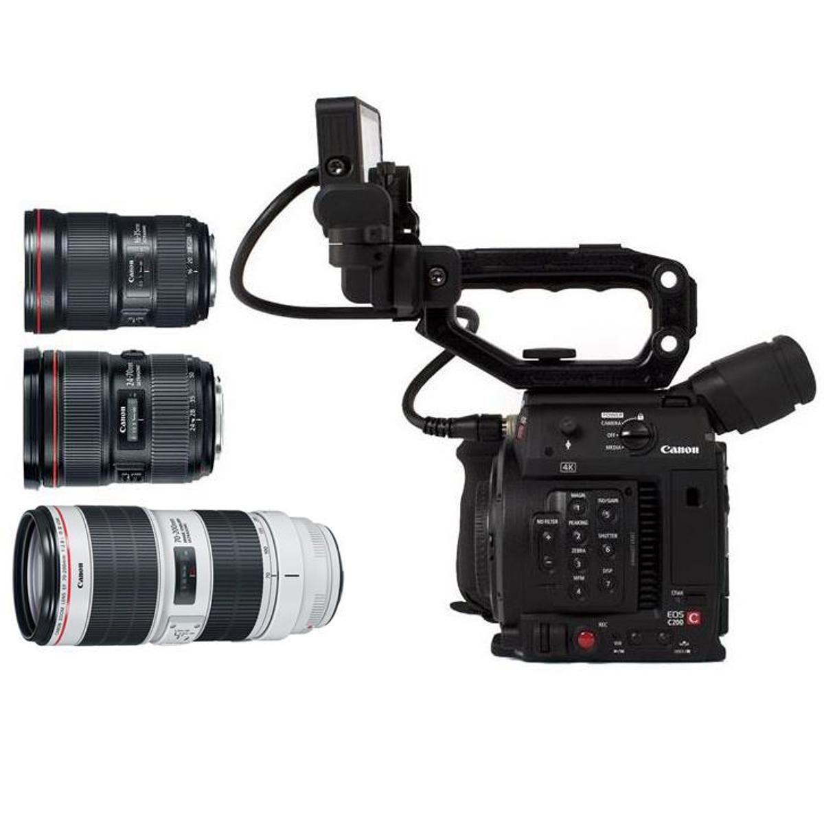 

Canon EOS C200 Cinema Camera with Triple Lens Kit
