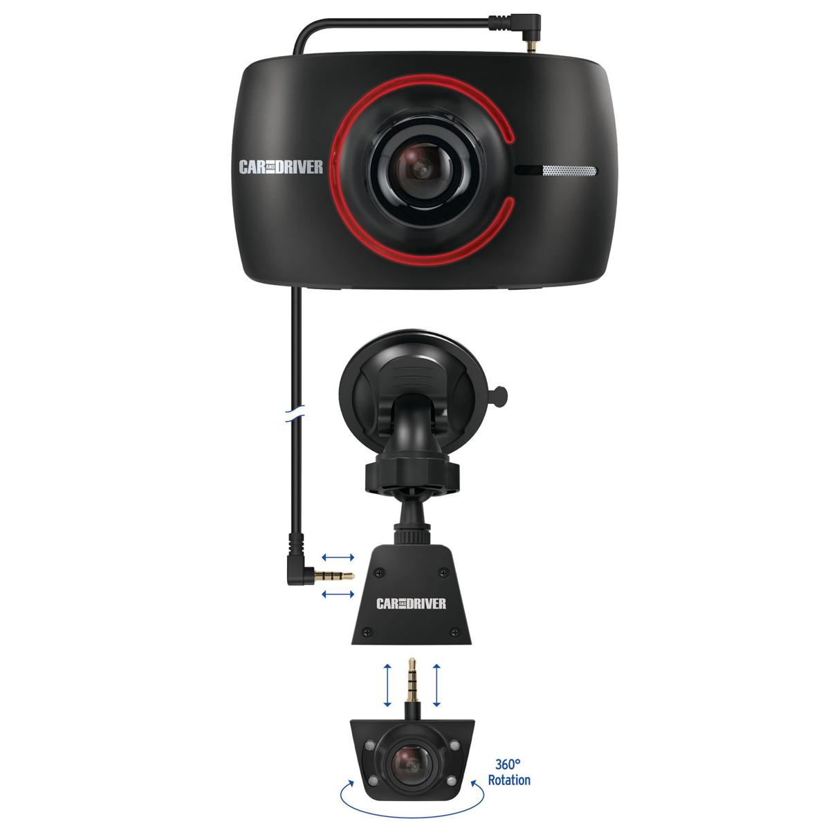 

Car and Driver 3" FHD OLED Road Patrol Touch Duo Dash Cam Kit, Black