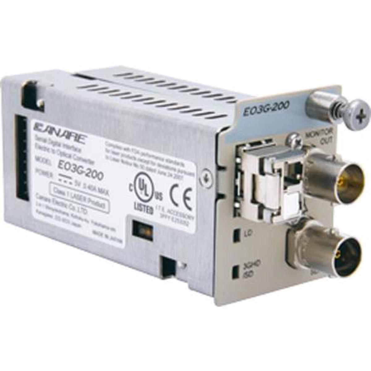 

Canare 3G-SDI Electric to Optical Converter, 1310nm Wavelength, Monitor Output