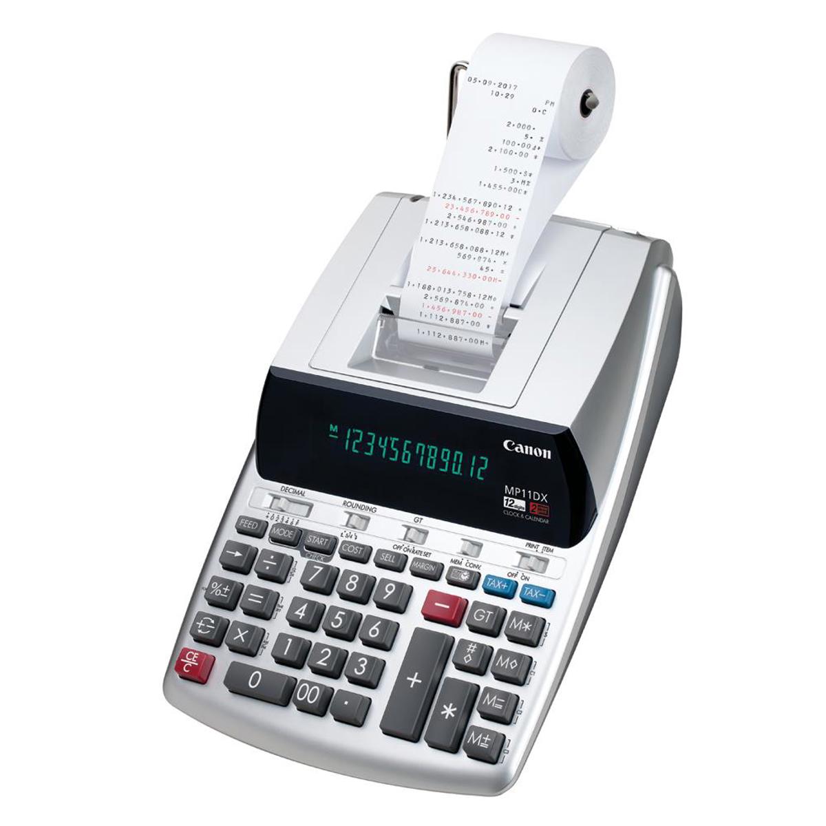 

Canon P11DX-2 High Speed 2-Color 12-Digit Desktop Printing Calculator