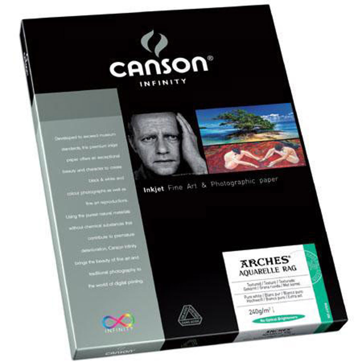 

Canson Infinity Aquarelle Rag Textured Matte Fine Art Paper (11x17"), 25 Sheets
