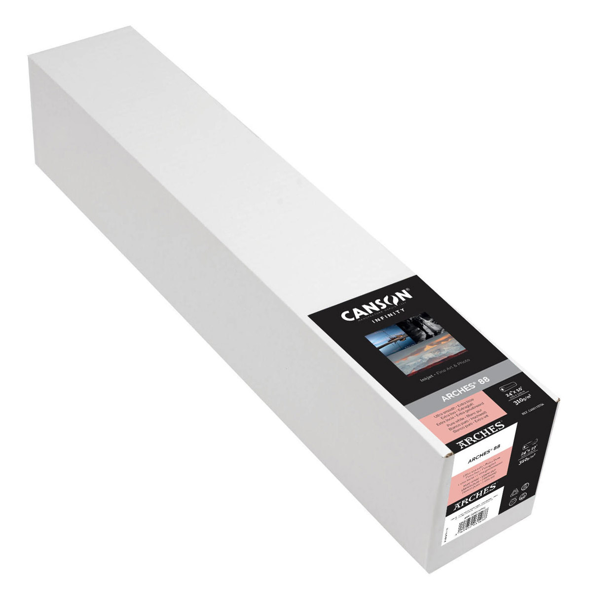 

Canson Infinity ARCHES 88 Pure White Matte Inkjet Paper, 24"x10' Sample Roll