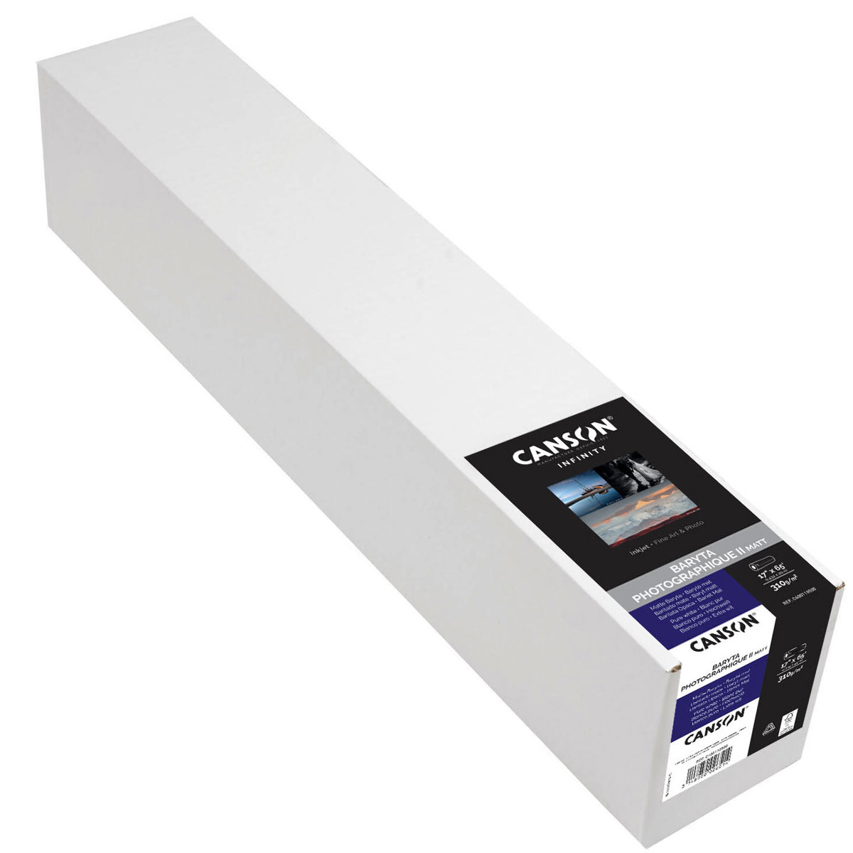 

Canson Infinity Baryta Photographique II Matte Paper, 310gsm, 17"x50', Roll