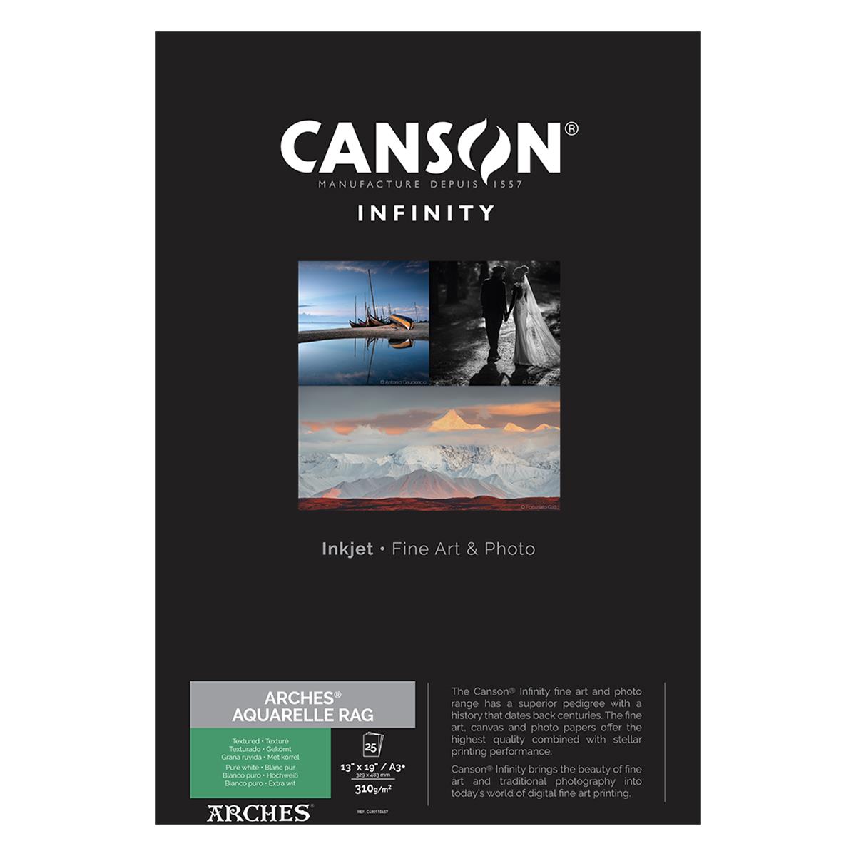 Image of Canson Infinity ARCHES Aquarelle Rag Matte Inkjet Paper