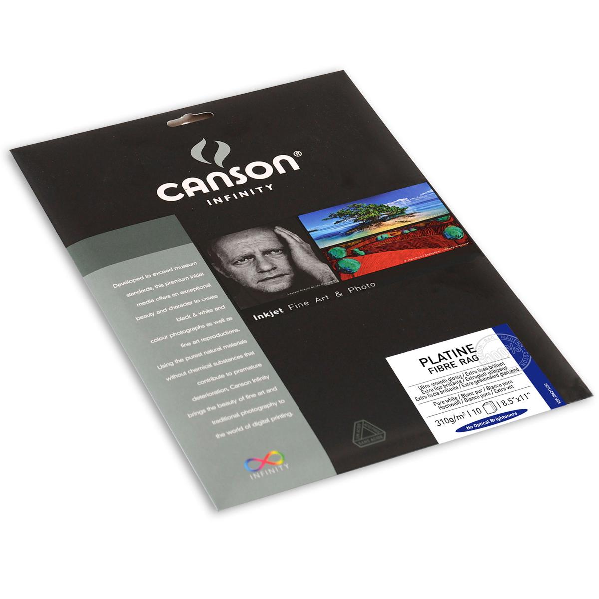 

Canson Infinity Platine Smooth Satin Fine Art Paper (8.5x11"), 10 Sheets