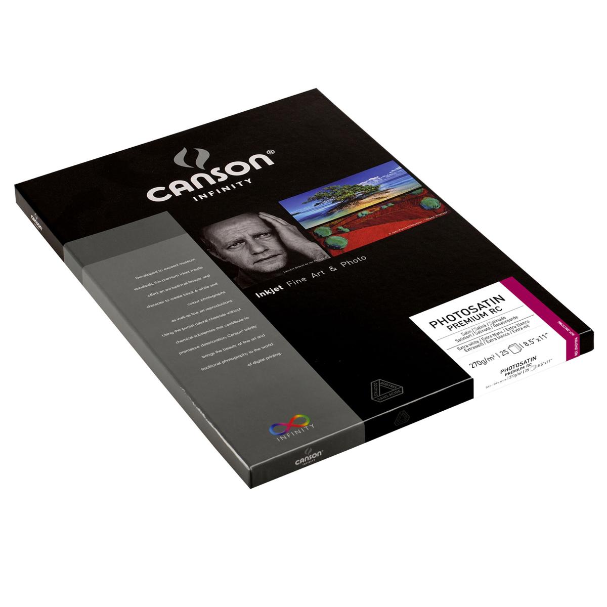 

Canson Infinity Satin Premium RC Luster Photo Paper (8.5x11"), 25 Sheets