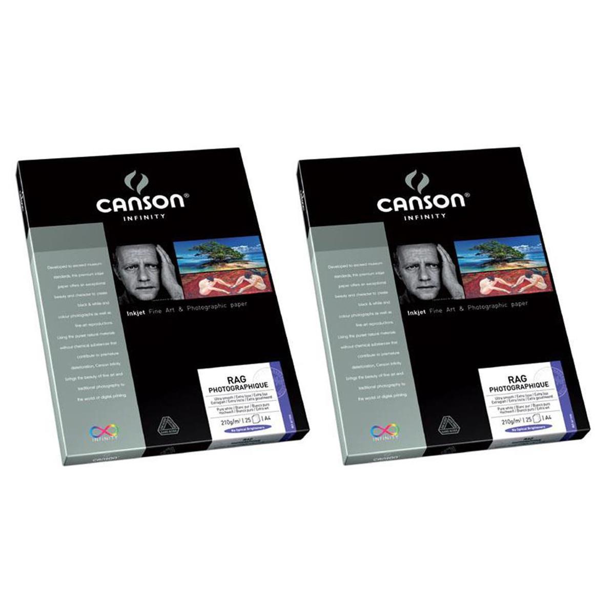 

Canson Infinity 2 Pack Rag Photographique 100% Cotton Rag