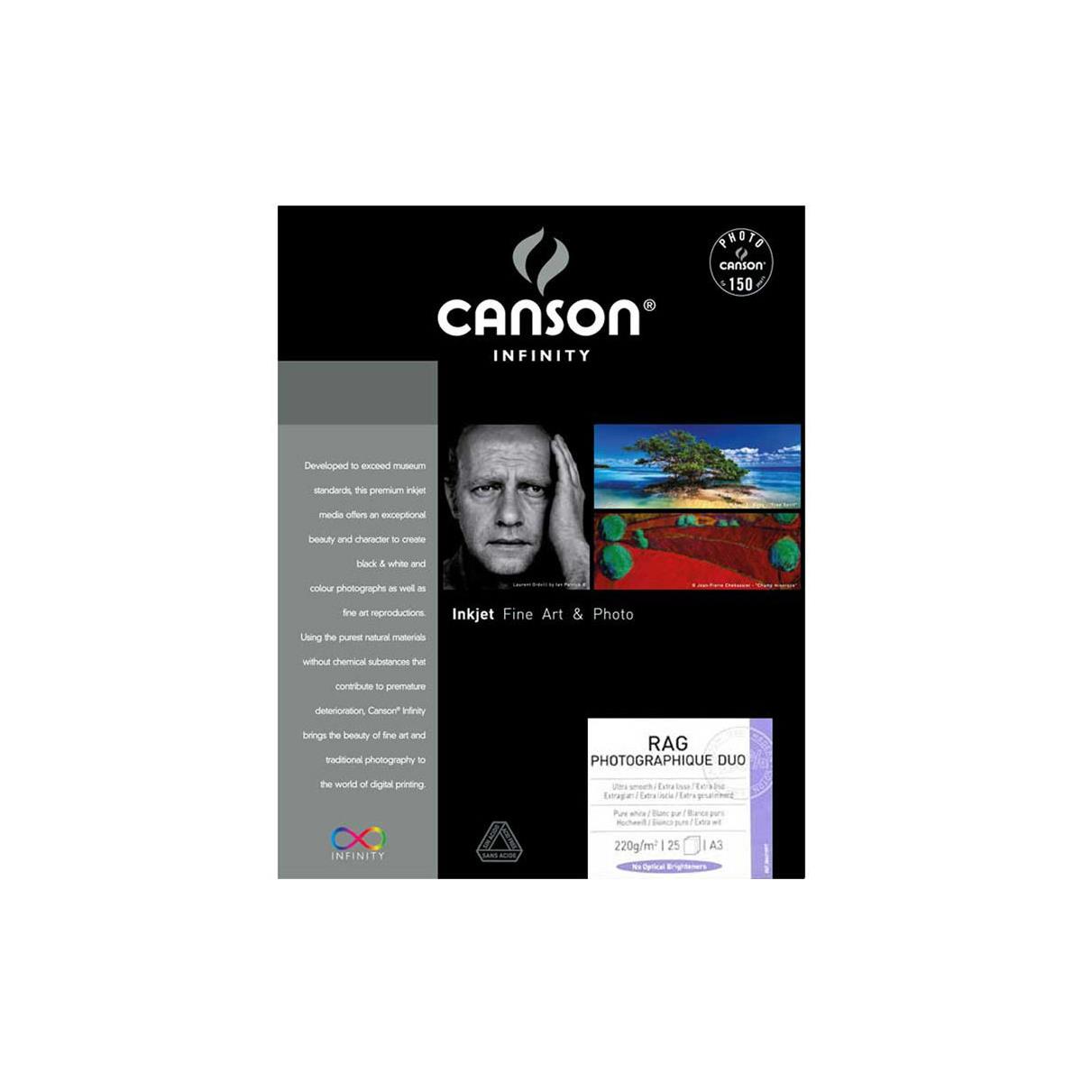 Image of Canson Infinity Rag graphique Duo Photo Paper (13x19&quot;)