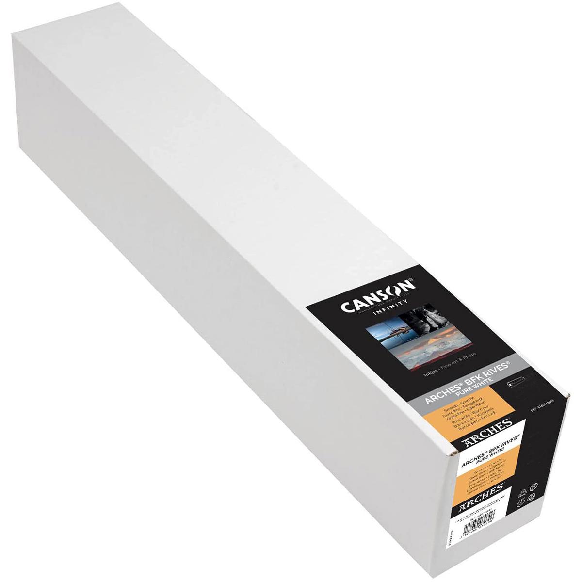 

Canson Infinity ARCHES BFK Rives Pure White Matte Inkjet Paper, 24"x50' Roll