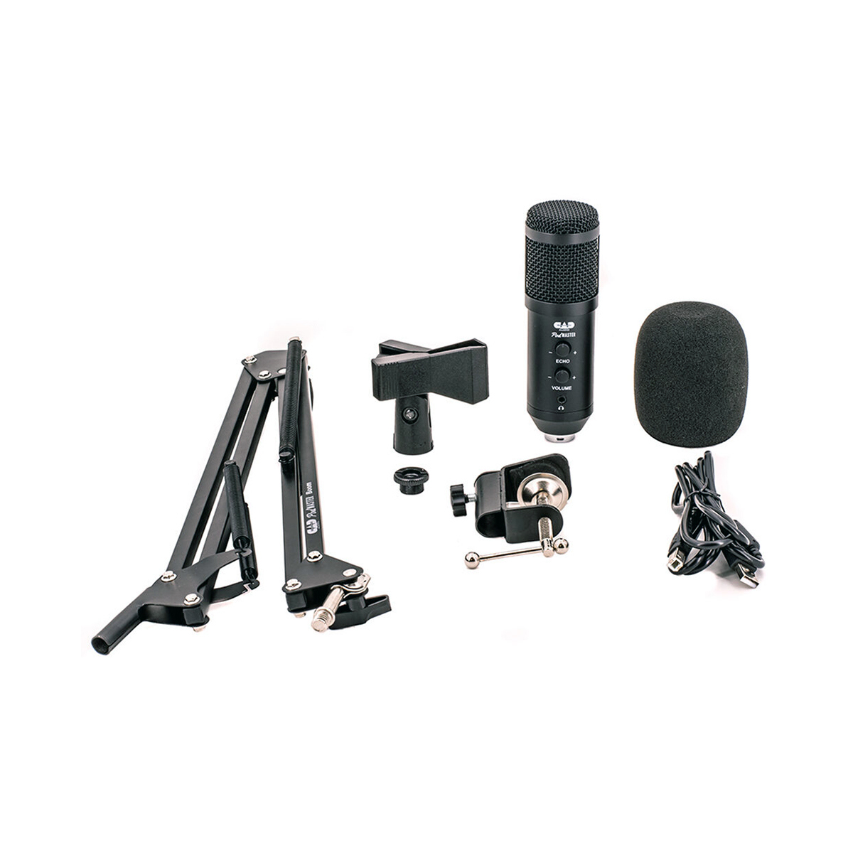 

CAD Audio PodMaster-D PM1100 Dynamic Cardioid USB Microphone with Boom Arm