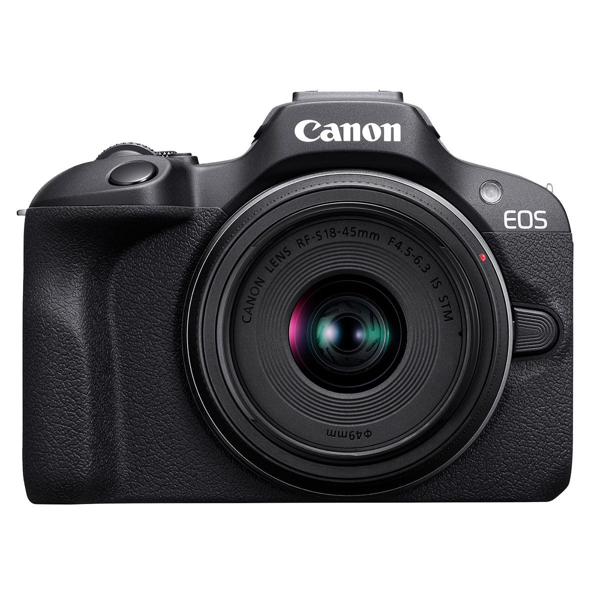 Image of Canon EOS R100 Mirrorless Camera with RF-S 18-45mm f/4.5-6.3 IS STM Lens