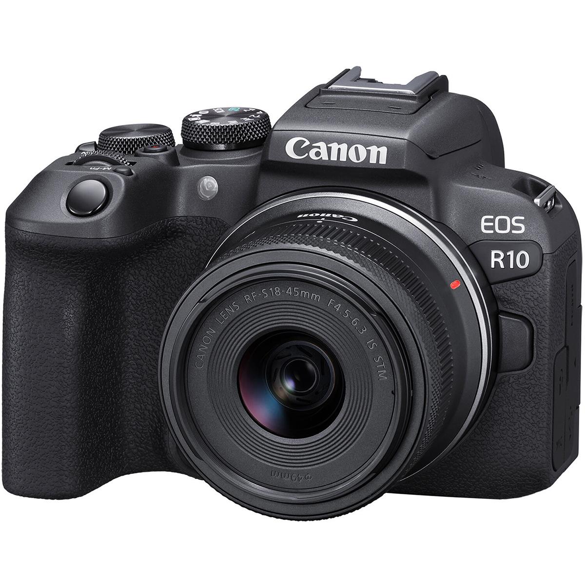 Image of Canon EOS R10 Mirrorless Digital Camera with RF-S 18-45mm f/4.5-6.3 IS STM Lens