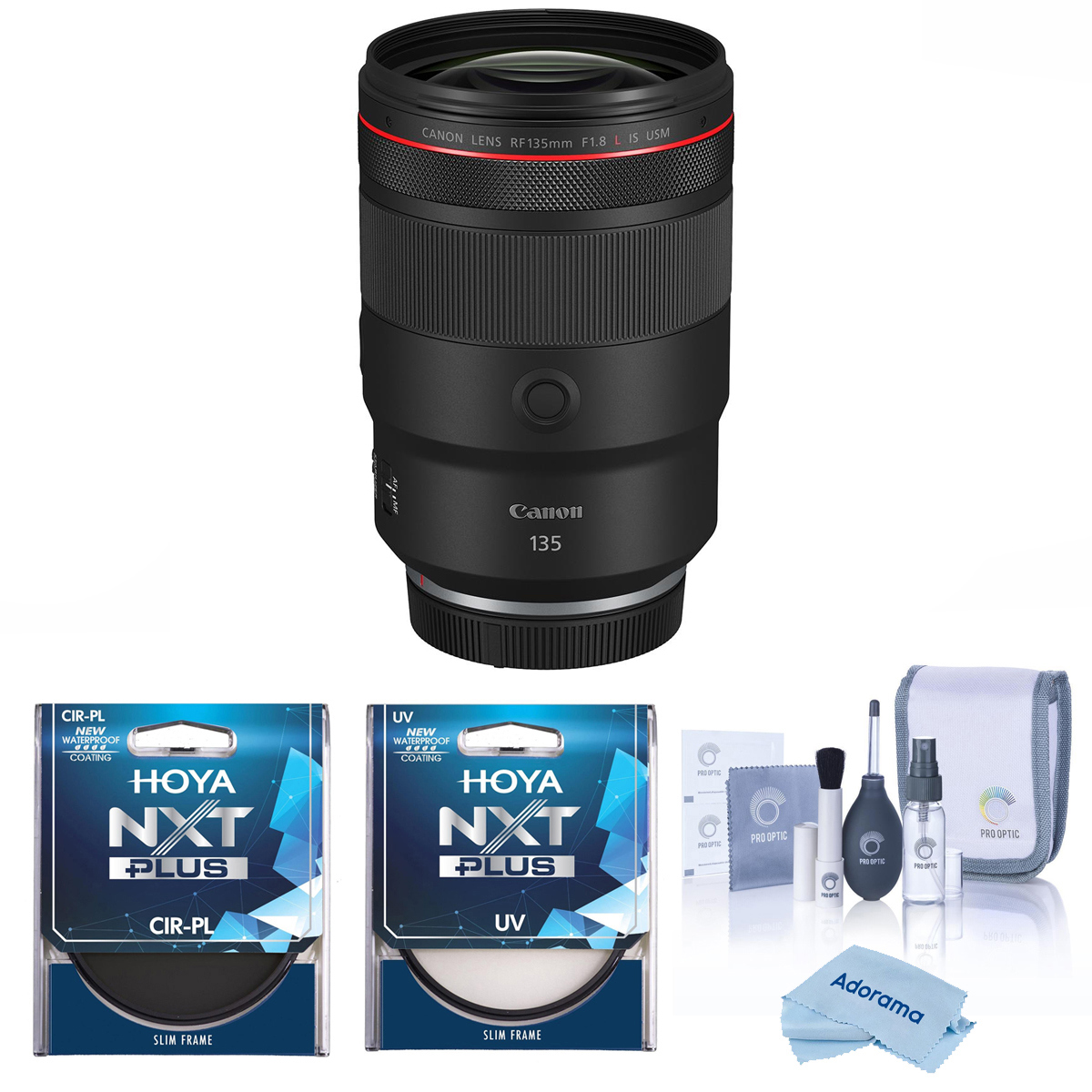 

Canon RF 135mm f/1.8 L IS USM Lens, Bundle with Hoya 82mm UV and CPL Filters
