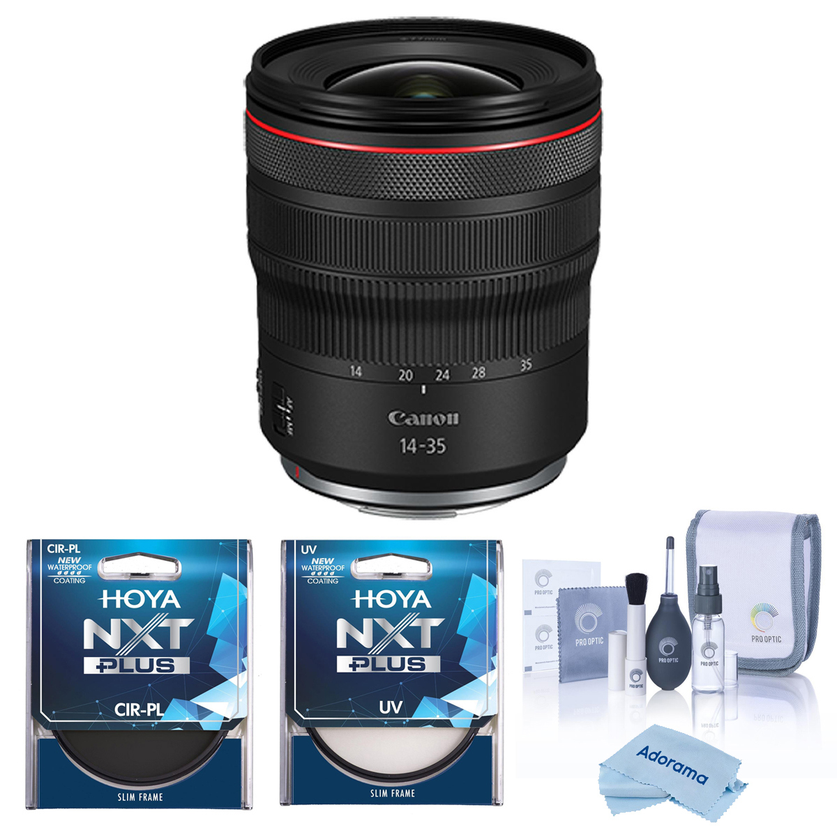 

Canon RF 14-35mm f/4 L IS USM Lens, Bundle with Hoya 77mm UV and CPL Filters