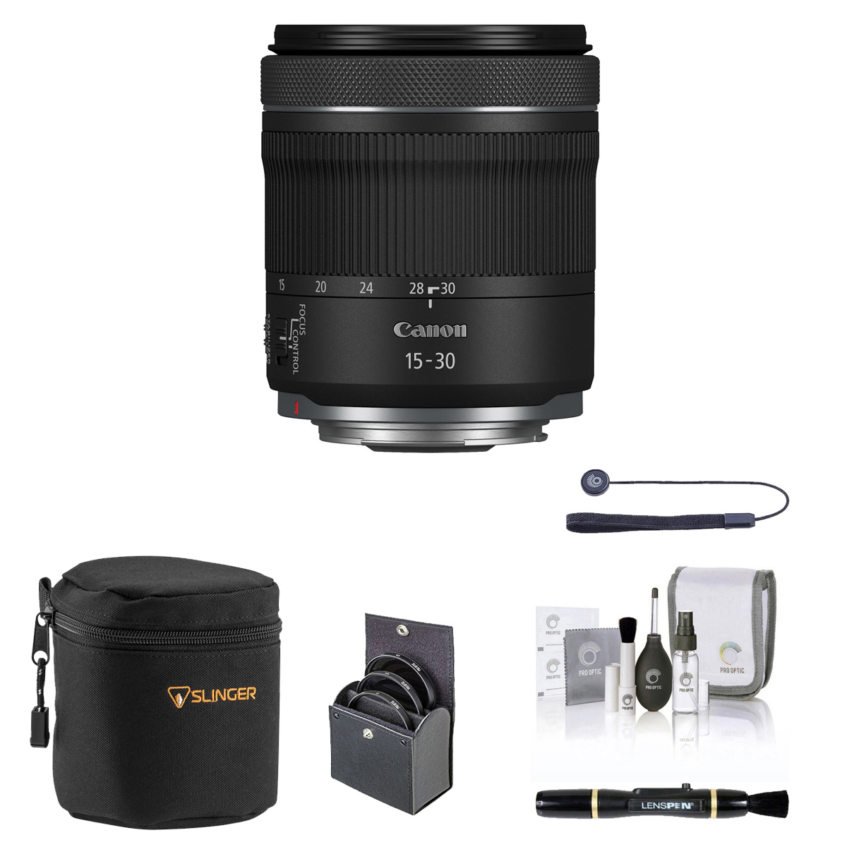 

Canon RF 15-30mm f/4.5-6.3 IS STM Lens with Essential Accessories Kit