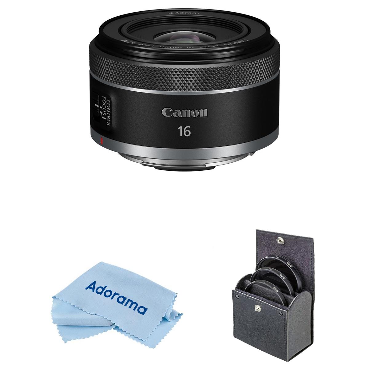 Image of Canon RF 16mm f/2.8 STM Lens with Accessories Kit