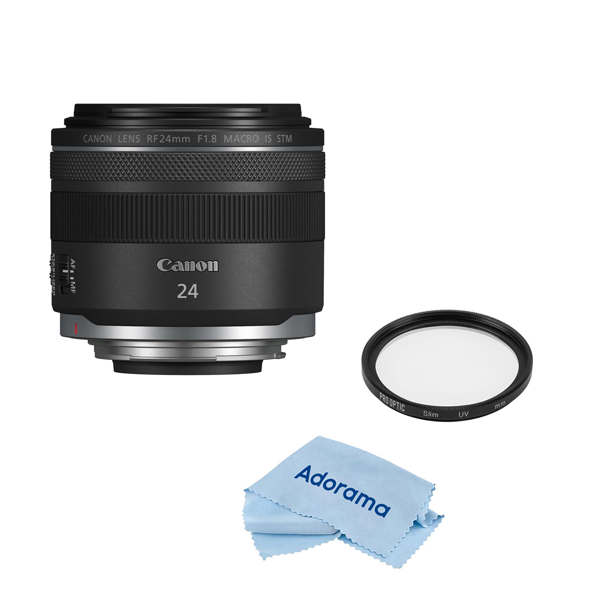 

Canon RF 24mm f/1.8 Macro IS STM Lens with Accessories Kit