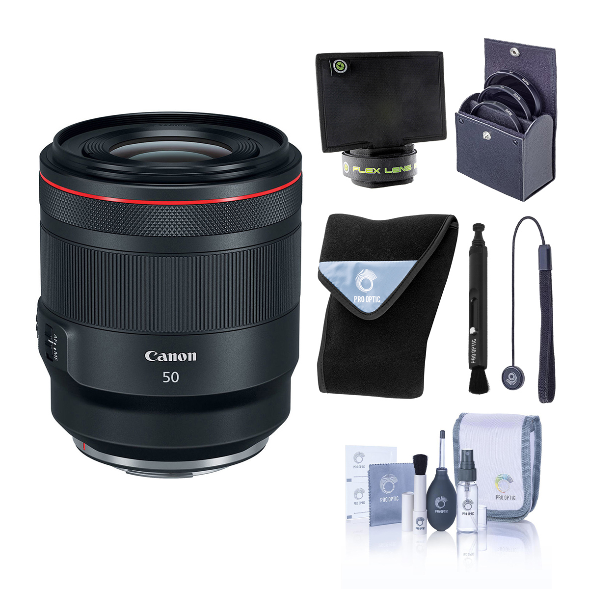 

Canon RF 50mm f/1.2 L USM Lens with Mac Software & Accessories Kit