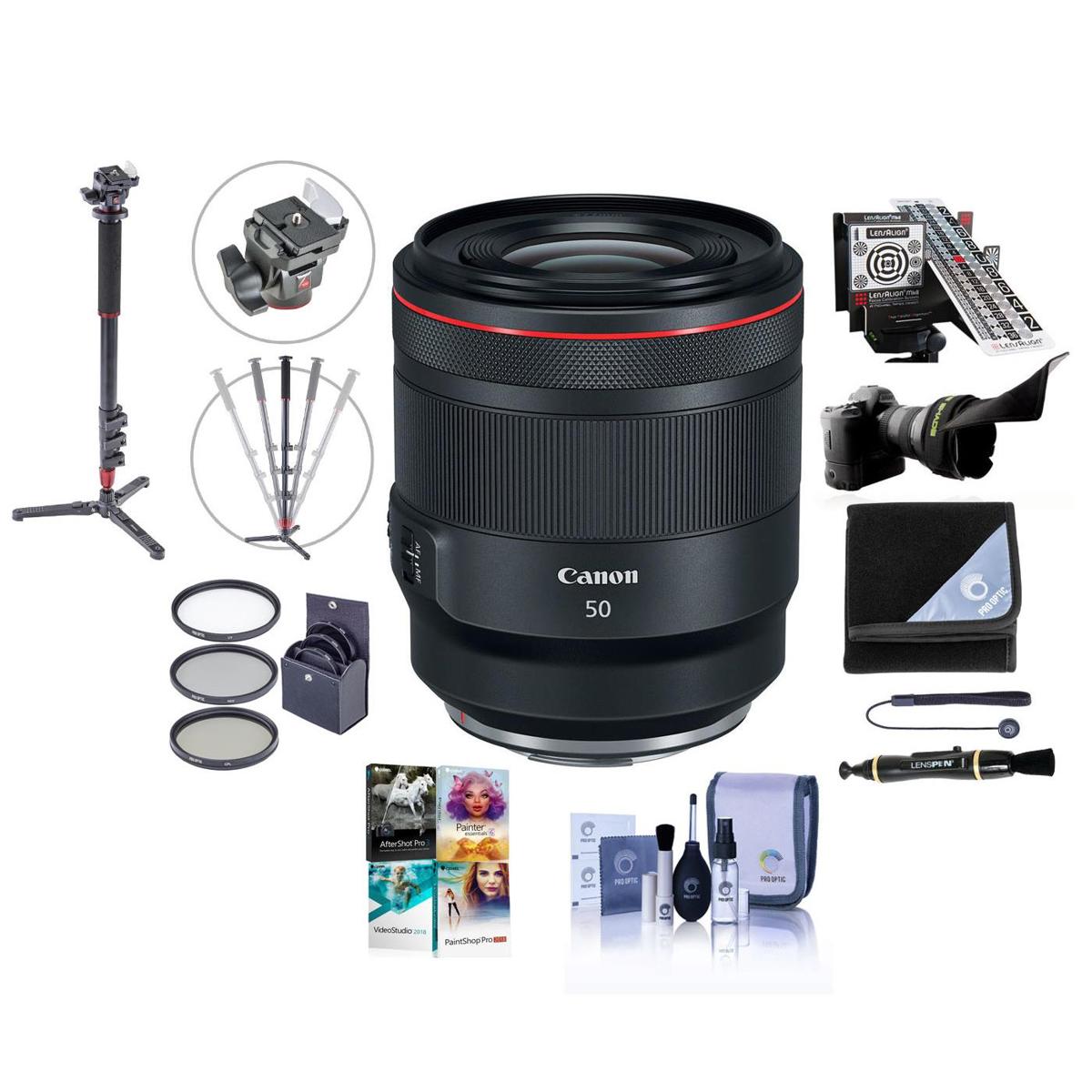 

Canon RF 50mm f/1.2 L USM Lens with Premium Accessories Kit
