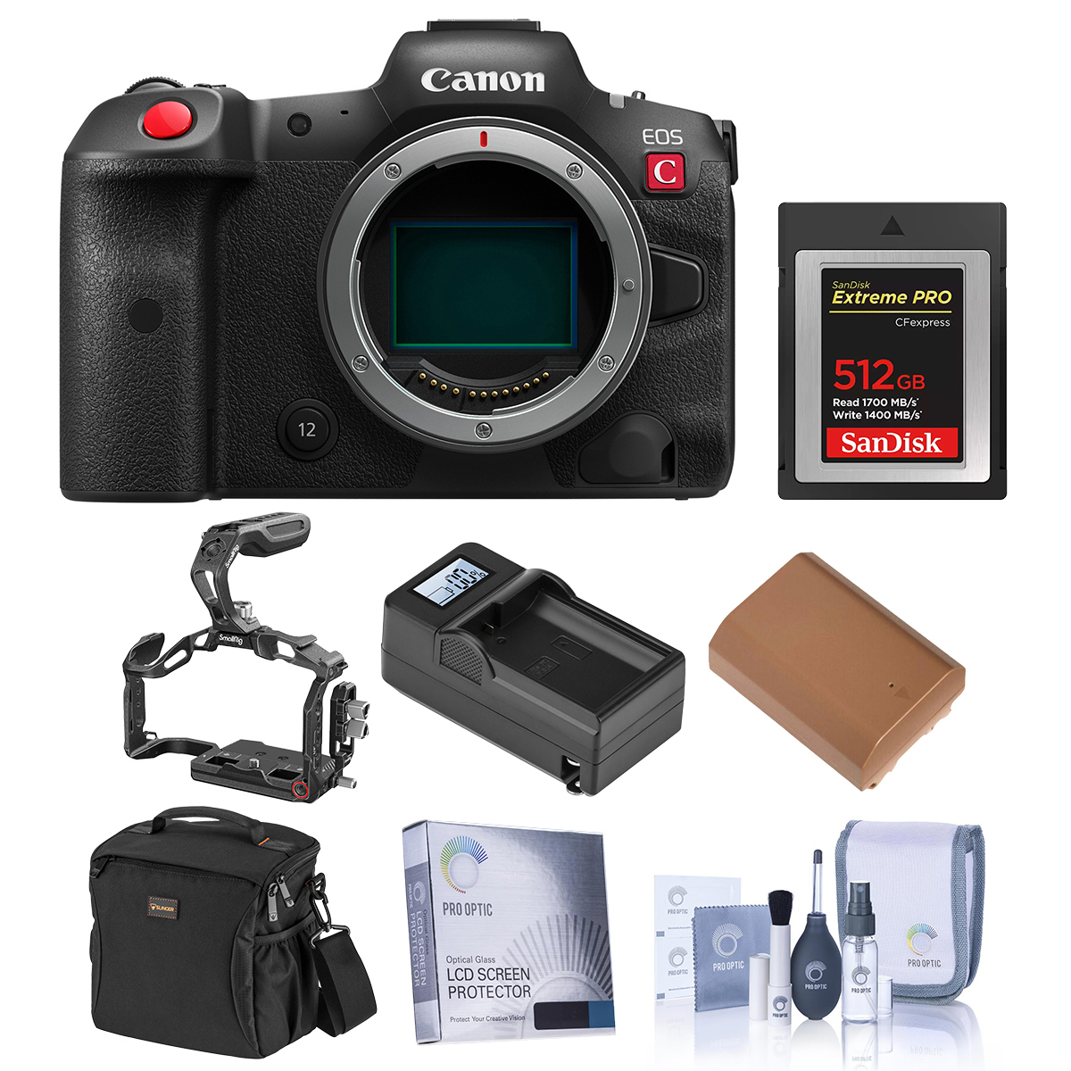 

Canon EOS R5 C Mirrorless Digital Cinema Camera Body with Essential Acc. Kit