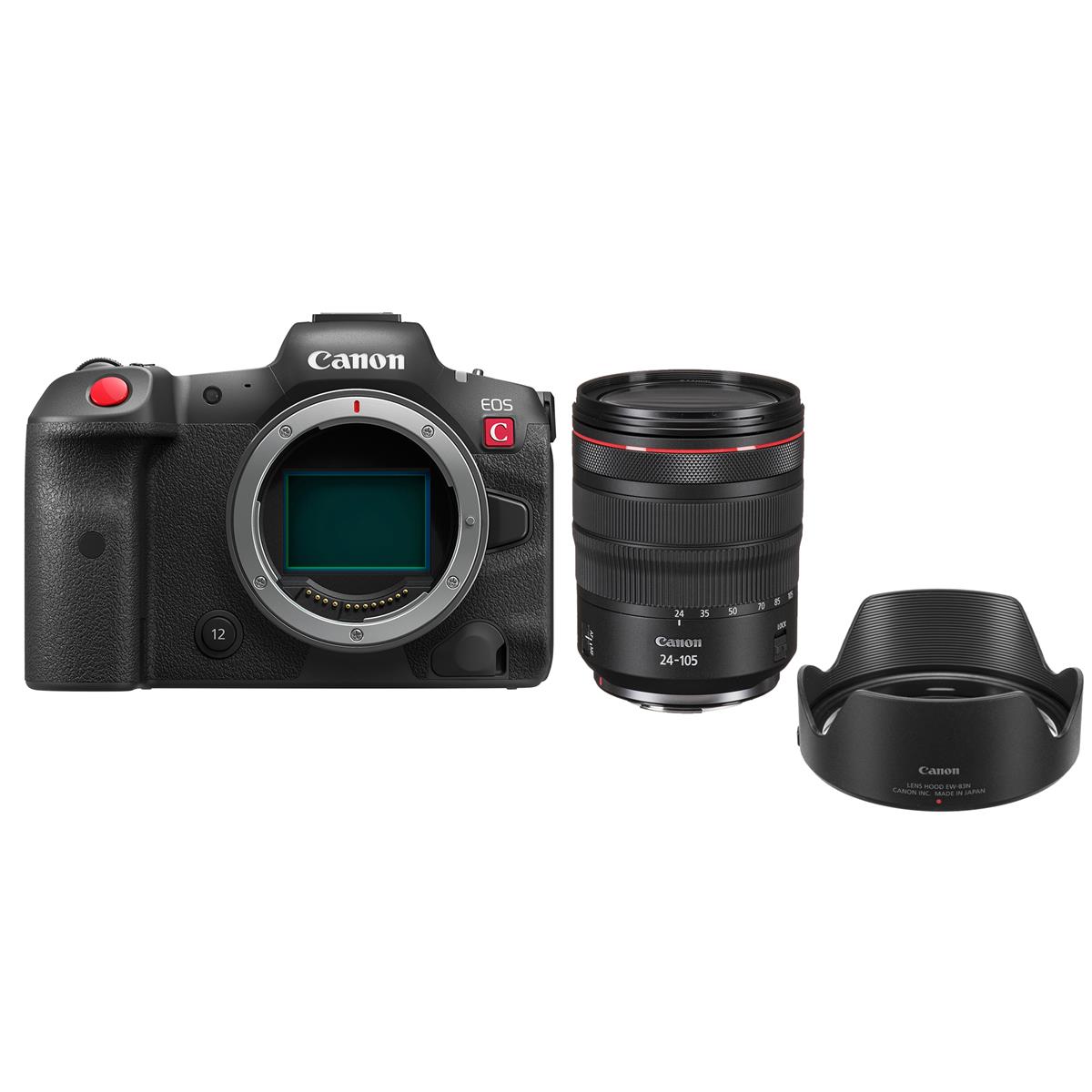 Canon EOS R5 C Mirrorless Digital Cinema Camera w/RF 24-105mm f/4 L IS USM Lens