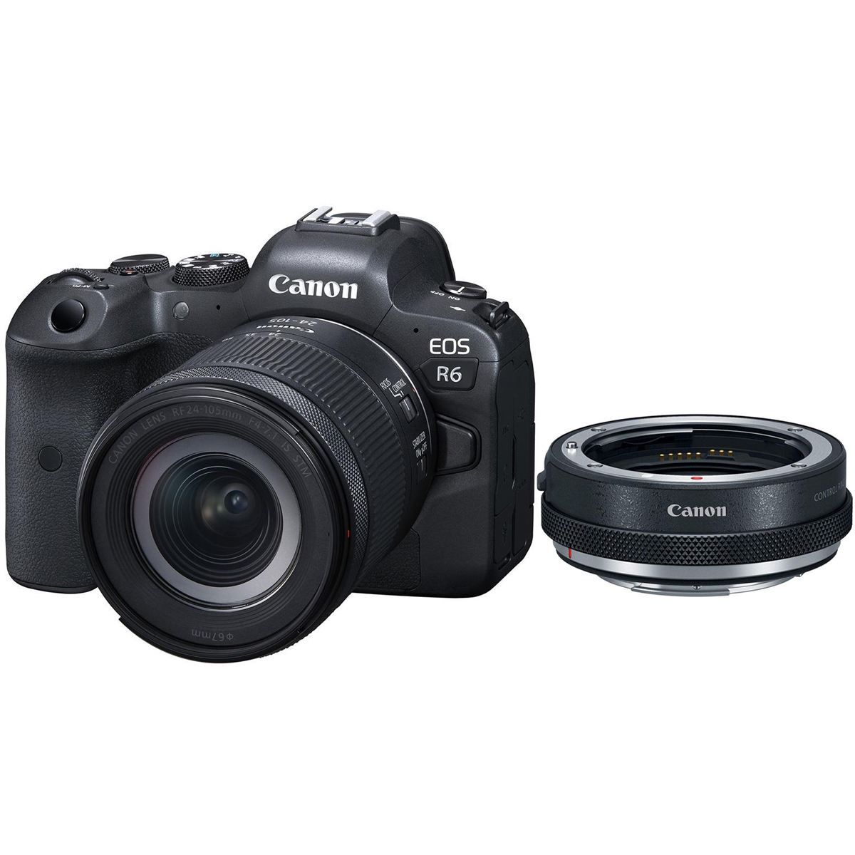 

Canon EOS R6 Camera with RF 24-105mm f/4-7.1 STM Lens, Mount Adapter EF-EOS R