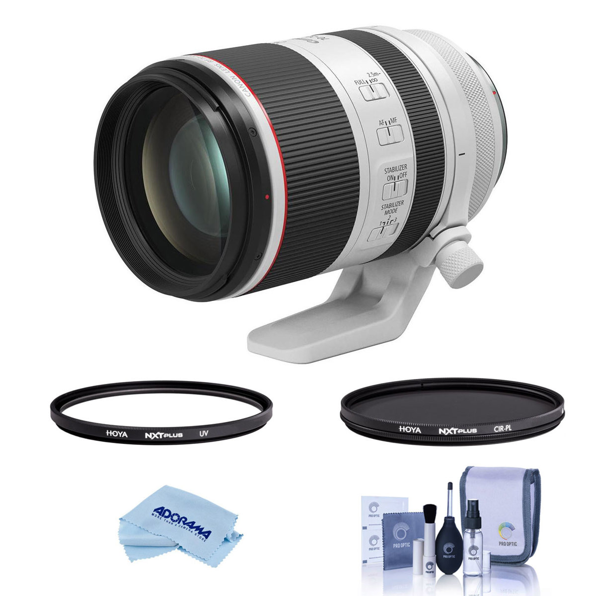 

Canon RF 70-200mm f/2.8 L IS USM Lens with Filter Kit, Cleaning Kit, Cloth