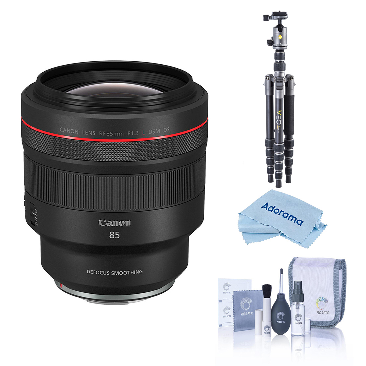

Canon RF 85mm f/1.2 L USM DS Lens with 3Pod TREK Series Carbon Fiber Tripod