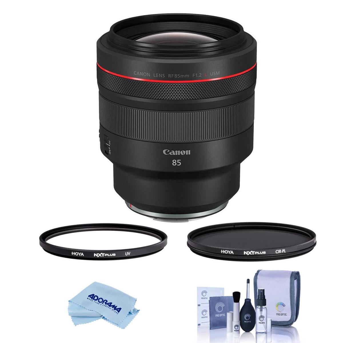 

Canon RF 85mm f/1.2 L USM Lens w/Filter Kit, Cleaning Kit, Microfiber Cloth