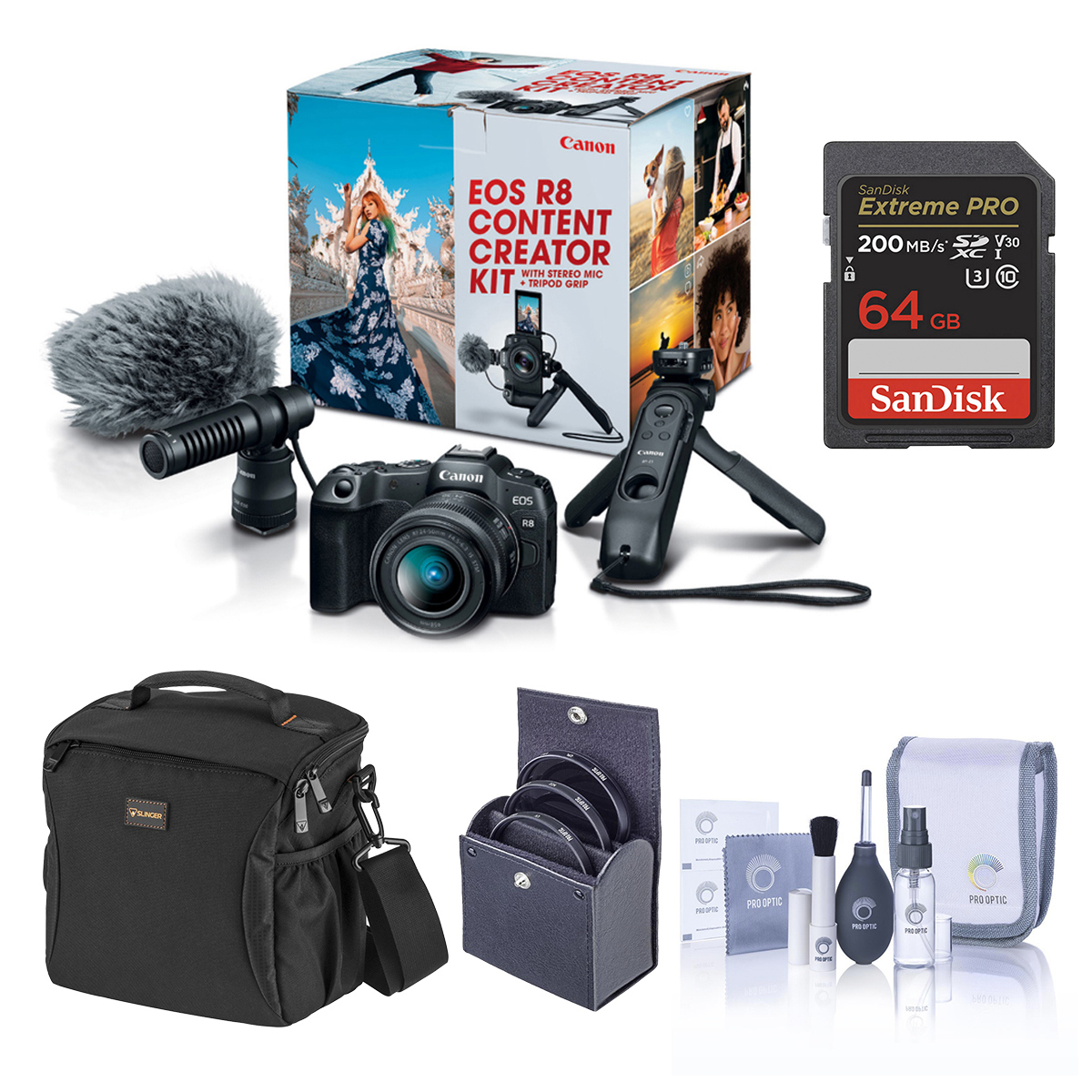 Image of Canon EOS R8 Content Creator Kit with Included Value