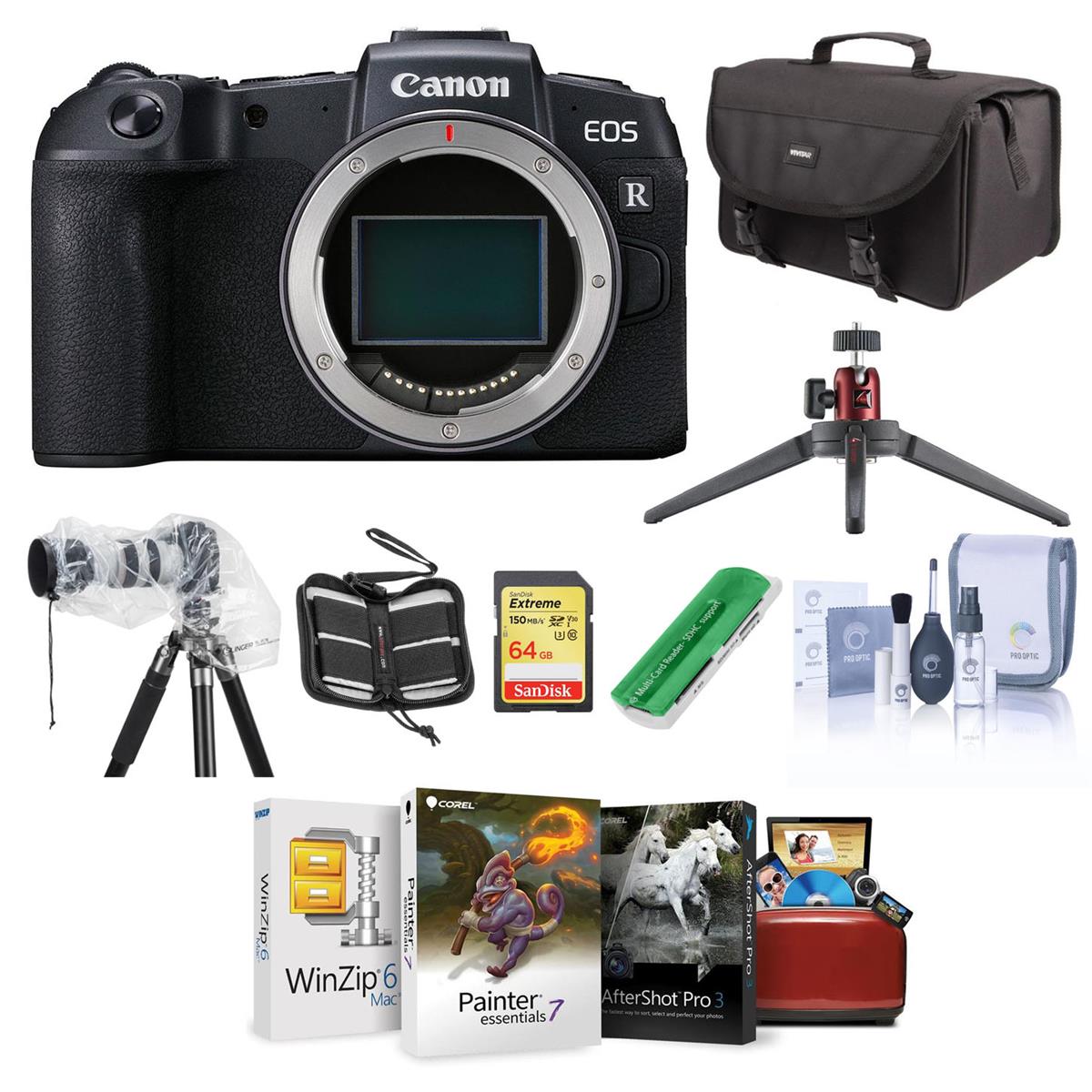 Image of Canon EOS RP Mirrorless Full Frame Camera Body With Free Mac Accessory Bundle