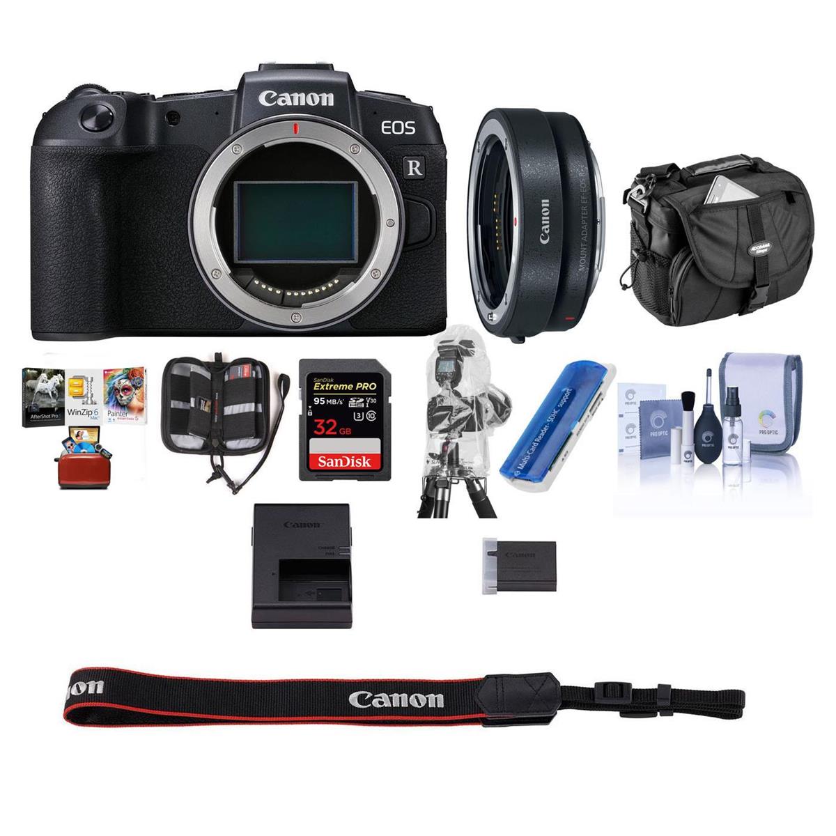 Image of Canon EOS RP Mirrorless Full Frame Digital Camera Body With Free Mac Acc Bundle