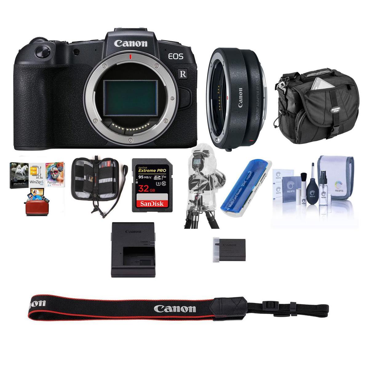 

Canon EOS RP Mirrorless Camera, Bundle with Essentials Kit
