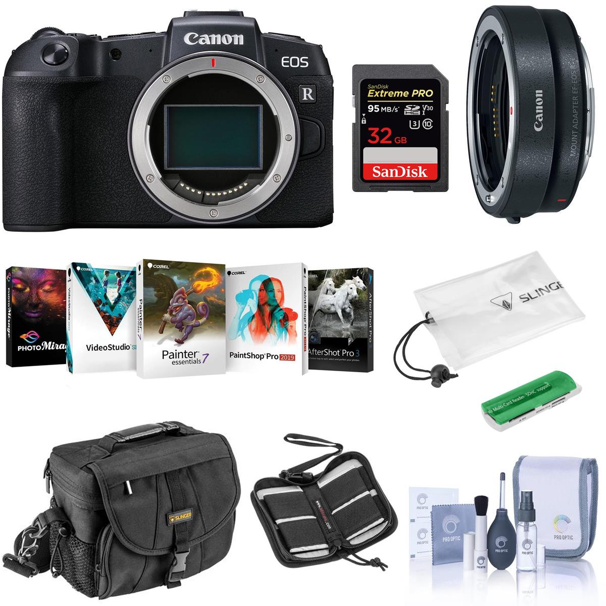 Image of Canon EOS RP Mirrorless Full Frame Digital Camera Body With Free PC Acc Bundle