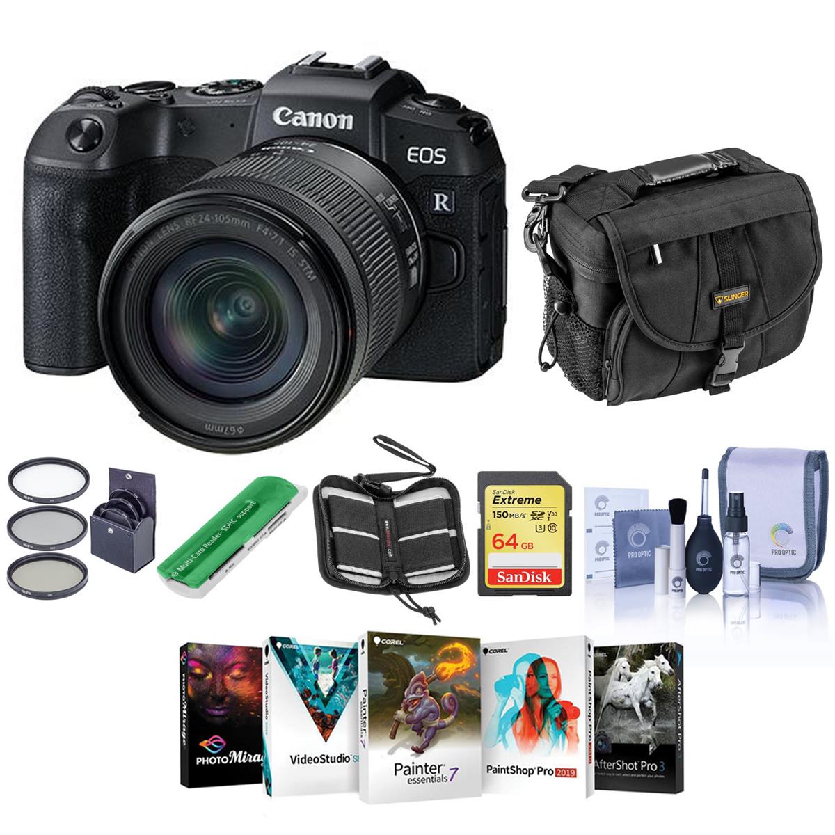 Canon EOS RP 26.2MP Mirrorless Camera w/RF 24-105mm F4-7.1 IS STM Lens...